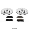 thumbnail image 1 of Power Stop K2292 Brake Kit 1-Click Brake Kit Carbon Fiber Ceramic Brake Pads; 11.81 Inch Silver Zinc Plated Cross-Drilled And Slotted Rotor; With Rotor/ Brake Pad/ Hardware, 1 of 1