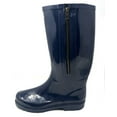 thumbnail image 3 of Forever Young Women's Solid Tall Side Mock Zipper Rain Boot, 3 of 3