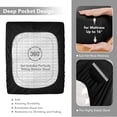 thumbnail image 6 of Deconovo Twin Easy Care Sheet Set, Fitted Sheet Flat Sheet & Pillowcase, Black, 6 of 8