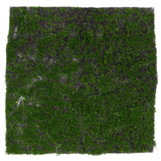 Alfombra de musgo artificial de imitación, césped artificial, ideal para bodas, hogar, patio, balcón, decoración interior y exterior, 30 x 30 cm.