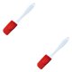 thumbnail image 3 of Wosthever Espátula de silicona, antiadherente, crema para pasteles, raspador para hornear, resistente al calor, utensilios de cocina, rojo Rojo 2piezas, 3 of 6