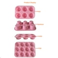 thumbnail image 3 of JDH Silicone Muffin Top Pans, 2 Pack Non-stick Whoopie Baking Pan 6 cavities Round Tray Silicone Egg Sandwich Molds for Mini Cakes Biscuits Egg Cloud Bread Buns English Muffins Breakfast Sandwiches, 3 of 8