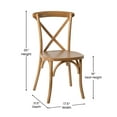 thumbnail image 6 of BizChair Light Brown X-Back Chair, 6 of 13