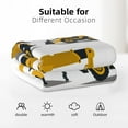 thumbnail image 3 of Construction Truck Tractor Excavator Soft Throw Blanket All Season Microplush Thick Warm Blankets Tufted Fuzzy Flannel Throws Blanket for Bed Sofa Couch 60"x50", 3 of 6