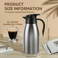 thumbnail image 3 of HLONK Coffee Carafe Stainless Steel Insulated Coffee Carafe Vacuum Insulated Coffee Carafe 68Oz Thermal Coffee Carafe Leak Proof Insulated Coffee Carafe with Handle Suitable for Tea, 3 of 10