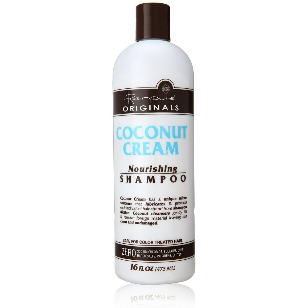 3 Pack Renpure Originals Coconut Cream Nourishing Shampoo, 16 oz