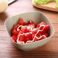 thumbnail image 2 of TIMIFIS Salad Plate 2Pc Color Food-Grade Plastic Fruit Snack Candy Bowl Basket Kitchen Gadgets, 2 of 3