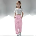 thumbnail image 6 of fatyb Boys Girls Drawstring Cinch Bottom Sweatpants Casual High Waisted Baggy Joggers Pants for Kids, 6 of 6