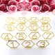 thumbnail image 2 of Monstrate Paquete de 15 signos de número de hexágono acrílico Festival boda fiesta cumpleaños asiento tarjeta Hotel restaurante café Decoración Kits de decoración para fiestas Plata Monstrate HA073737-02, 2 of 6