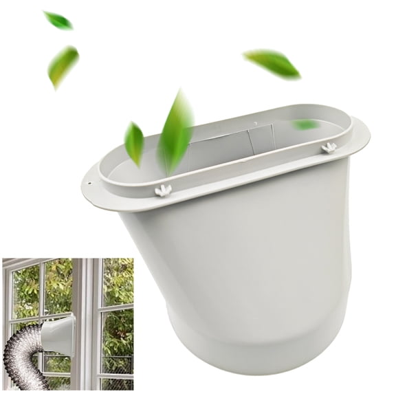 Portable Air Conditioner Window Vent Kit 5.9-inch Adjustable Air Conditioner Adapter Duct Seal Plate Universal Portable Air Conditioners