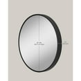 thumbnail image 5 of SONGMICS Round Mirror, Bathroom Mirror, 16 Inches, Metal Frame, for Living Room, Ink Black, 5 of 5