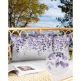 thumbnail image 6 of Waterproof Outdoor Throw Pillows with Inserts 12"x20", Purple Soft Decorative Pillowcases for Couch Bedroom, Eucalyptus Leaves Pillow Covers for Sofa Living Room, 6 of 7