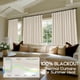 thumbnail image 3 of Cortinas Opacas, Juego de 2 Paneles, Estilo Boho Granja, Cortinas de Lino Térmicas para Oscurecer la Habitación para Sala de Estar, Beige, 3 of 4