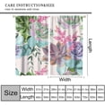 thumbnail image 3 of Succulents Curtains, Succulent Floral Colorful Leaves Flower Plant Pattern Print Window Treatments, Rod Pocket Thermal Insulated Drapes 2 Panel Sets for Bedroom Living Room, 42"W X 54"L, 3 of 8
