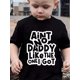 thumbnail image 1 of Boys' 'No Dad Like I Got' Cotton T-Shirt - Casual Crew Neck, Short Sleeve, Perfect for Spring/Summer & Father's Gift, Machine Washable, Printed, Daily Life Clothes, Under 12, 1 of 5