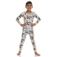thumbnail image 2 of Cudlie Boys’ 4-Piece Pajama Set, Cotton Blend Sleepwear, 2 Tops & 2 Bottoms – Sizes 12M–5T, 2 of 9