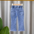 thumbnail image 4 of BYHONG Baby Girls Denim Jeans Toddler Kid Pants Jeans Elastic Waist Denim Pants Pants for Girls Hot Pink 120(US Size), 4 of 6