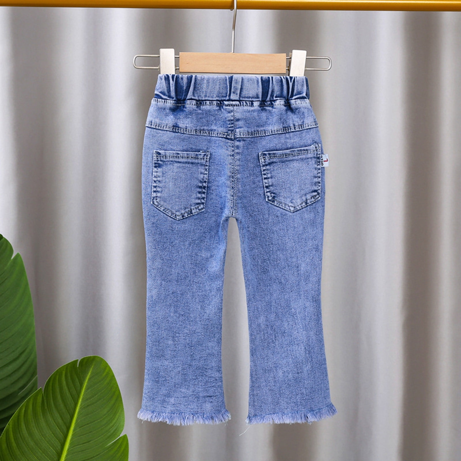 Big Kid Girl Pants Bundle Girl Clothes Baby Girls Denim Jeans Toddler Kid Pants Jeans Elastic Waist Denim Pants Girls Clothes Pink 4 5 Years