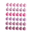 thumbnail image 4 of GUOOL 36Pcs Christmas Balls Ornaments Hanging Assorted Shatterproof Christmas Tree 6cm Pink, 4 of 9