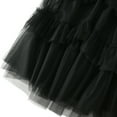 thumbnail image 3 of SWSMCLT Women's Long Tulle Skirt Spring Casual High Waisted Pleated Overlay Swing A Line Frilly Ruffle Hem Layered Tiered Tutu Skirt Soft Chiffon Mesh Summer Black One Size, 3 of 5