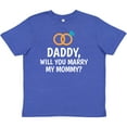 thumbnail image 3 of Inktastic Daddy Will You Marry My Mommy with Rings for Proposal Youth T-Shirt, 3 of 5