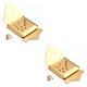 thumbnail image 3 of Yuarrent Mandolin Tailpiece Triangular Steel Stringed Coverplate Spare Part Decorative with Supply Replacement String Guitar uno 2piezas Yuarrent CBP194619, 3 of 6