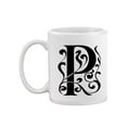 thumbnail image 2 of Letter P Black Design  Mug Unisex's -Image by Shutterstock, 2 of 4