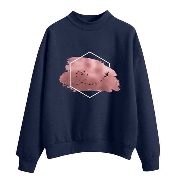 Gibobby Sudaderas para Mujer Sudadera de Mujer con Estampado Cool Cómoda y Juvenil(Marina,G)