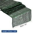 thumbnail image 2 of Dark Green Table Runner 108" x 12", Long Shining Sequin Table Runner, 2 of 4