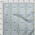 thumbnail image 3 of oneOone Velvet Sky Blue Fabric Tribal Sewing Material Print Fabric By The Yard 58 Inch Wide, 3 of 5