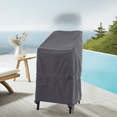 thumbnail image 6 of WJ-X3 Weather-resistant Outdoor Patio Chair Cover, 28"W x 36"D x 45"H, Gray, 6 of 9