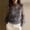 Gray, variant on Morttic Women‘s Elegant Solid Color Sheer Mesh Top with Floral Embroidery – Long Sleeve Stand Collar Pleated Blouse Kahaki,One Size