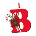 thumbnail image 3 of Adorno navideño con letras, decoración navideña, colgante con abalorios para bricolaje, decoración para de Navidad, corona de celebración, B, 3 of 8