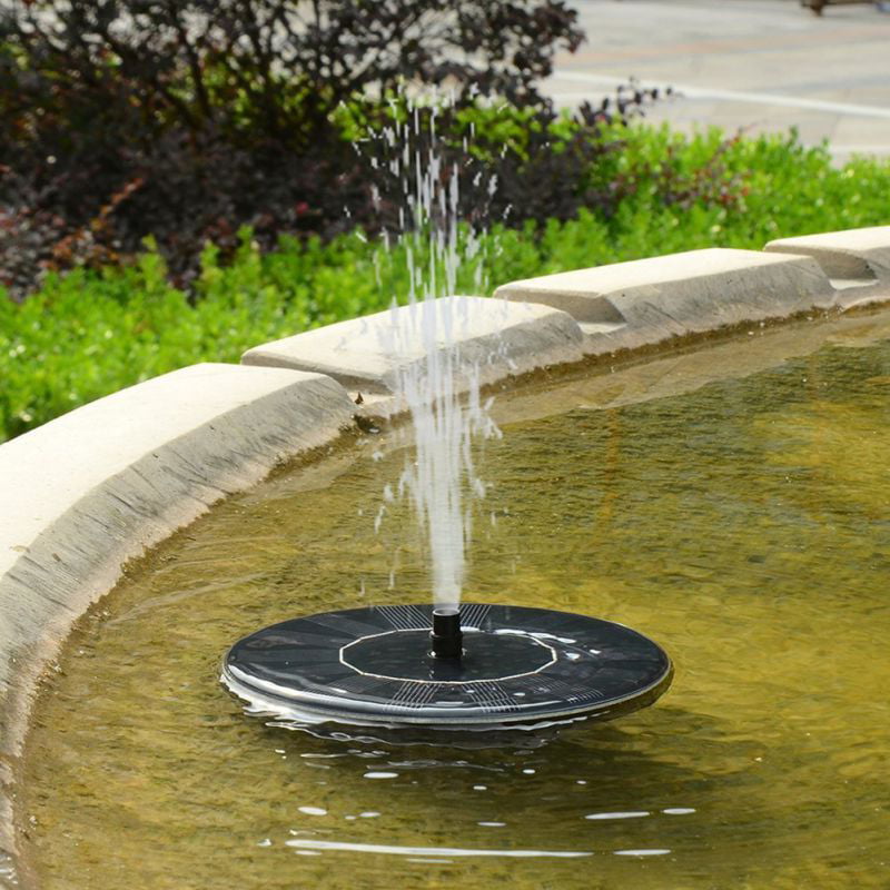 Details about   Colorful Battery Solar Fountain Water Pump Floating Panel Pool Plants Watering 