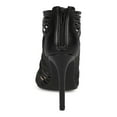 thumbnail image 4 of Liliana Nikia-9 Leatherette Caged Peep Toe Cutout Stiletto Sandal, 4 of 5