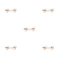 thumbnail image 3 of Guardurnaity Anillo para pezones, accesorio de moda, joyería elegante en forma de corazón, Piercings, decoración corporal encantadora para mujeres, oro Oro rosa Fóllame 5piezas Guardurnaity CBP223709, 3 of 5