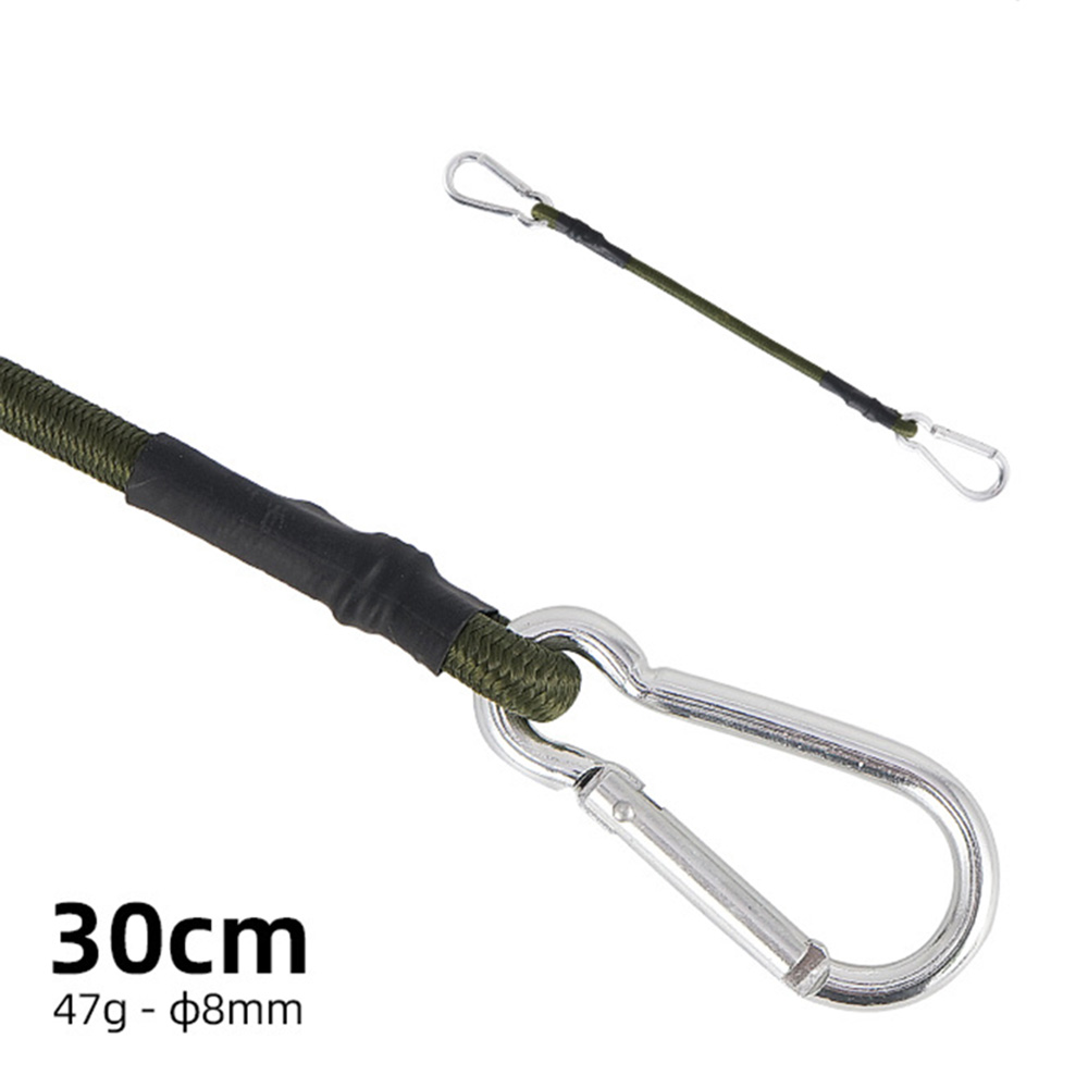 Occkic 8mm Bungee Cord with Hook Heavy Duty Straps 2 Climbing Hooks