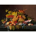 thumbnail image 2 of Roesen, Severin 14x12 White Modern Wood Framed Museum Art Print Titled - Still life with fruit and birds nest, 2 of 4