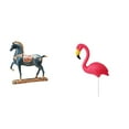thumbnail image 1 of Escultura De Caballo De Pie Con Forma De Pájaro Para Escritorio, Sala De Estar, Estantería, Decoración Y Accesorios De Jardín De Hadas, Adorno Artístico De Flamenco Para Patio, Decoración, 1 of 8