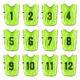 thumbnail image 1 of Chaleco de entrenamiento de fútbol Uxcell, chalecos reversibles numerados para deportes en equipo, chalecos de práctica de fútbol X-Large Verde, 1 of 7