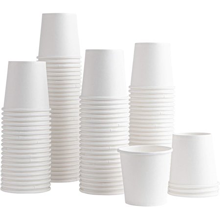 [200 Pack] 6 ounce Paper Hot Cups Disposable Coffee Cup for Bathroom ...
