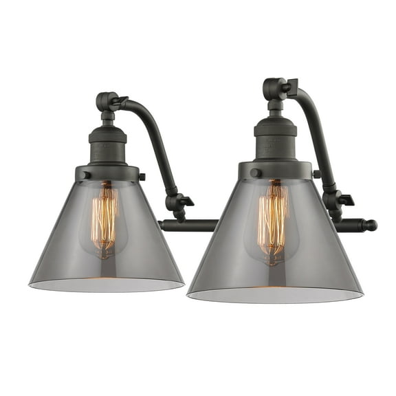 Innovations Lighting 515-2W Large Cone Large Cone 2 Light 18" Wide Bathroom Vanity Light -
