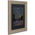 thumbnail image 2 of Trademark Fine Art "Swift River Night" Canvas Art by Michael Blanchette Photography Black Matte, Birch Frame, 2 of 4