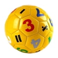 thumbnail image 2 of Balón de fútbol infantil con letras y números | Balón educativo para niños de preescolar | Balón ligero y suave para jugar en interiores y exteriores, 2 of 6