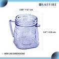 thumbnail image 3 of WWS-Replacement Mini 1-cup Plastic Jar by , fits most Oster Blenders (2 Pieces), 3 of 4