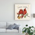 thumbnail image 3 of Trademark Fine Art 'Christmas Lovebirds IX' Canvas Art by Janelle Penner, 3 of 4