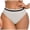 Grey, variant on Women's High Waisted Underwear Hi-Cut Stretch Panties Briefs with Strip Waistband Design Underpants (Beige, M)