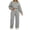 Gray, variant on KyCheLot Women's Sweatsuits Oversized 2 Piece Outfits Long Sleeve Pullover Tops and Sweatpants Casual Set