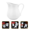 thumbnail image 6 of Pyramidti Milk Cup Milk Container Drink Pitcher with Spout Pitcher with Handle Refrigerator White 11.5x11cm, 6 of 8
