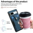 thumbnail image 6 of Jiahe Cover for Google Pixel 6a, Wallet Case with Built-in 360°Rotation Ring Stand,Anti-Drop Shockproof Credit Card Slots Lens Protector Cover,Support Magnetic Car Mount,, blue, 6 of 8